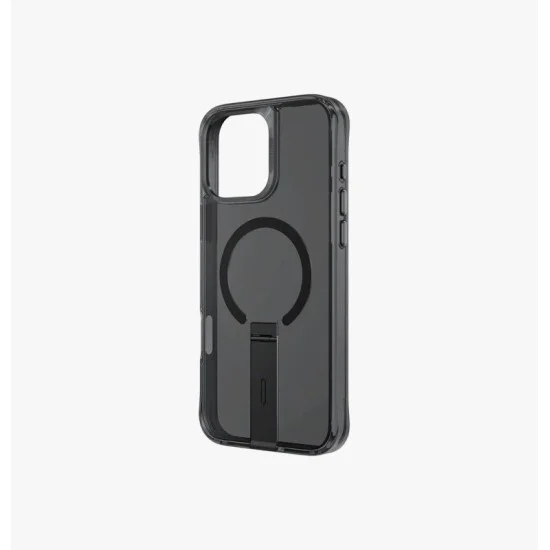 Cover Iphone 16 Pro Charging Eleva With Vertical Stand Uniq - Black